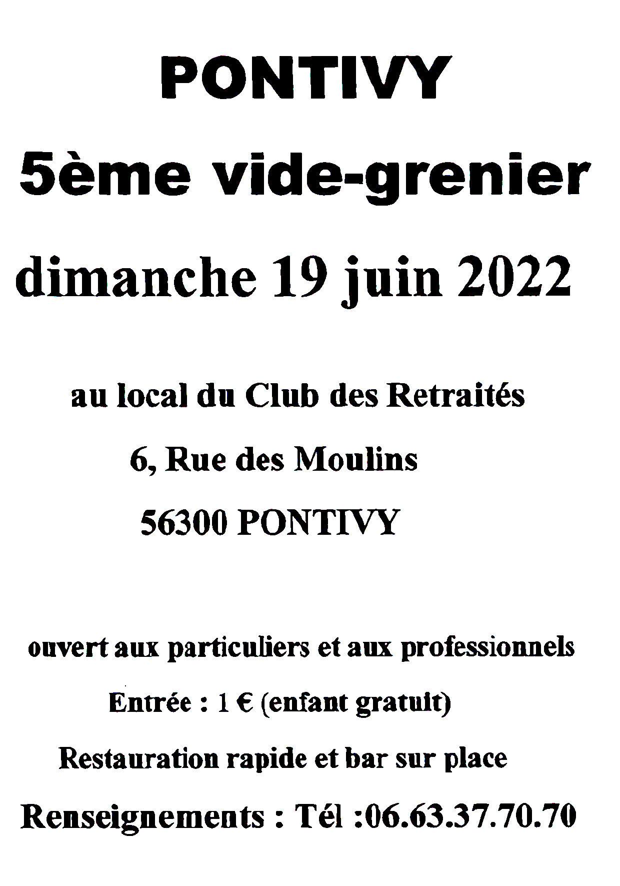 Vide grenier club des retraites 19 juin 2022 1