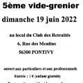 Vide grenier club des retraites 19 juin 2022 1